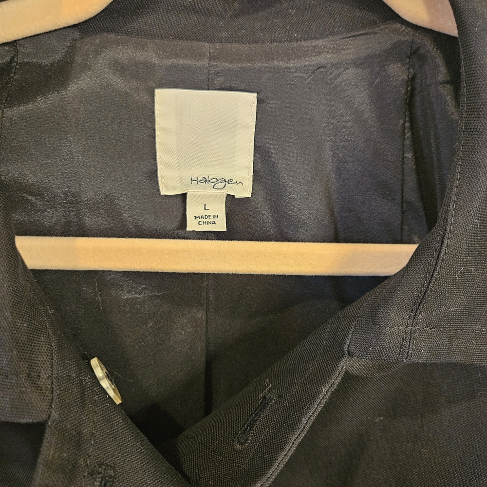 Halogen Double-Breasted Twill Jacket - image 2